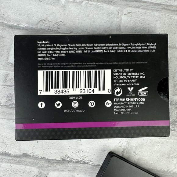 SHANY Fuchsia 6 Color Blush Palette New In Box Item# SHANY006 - Picture 2 of 3